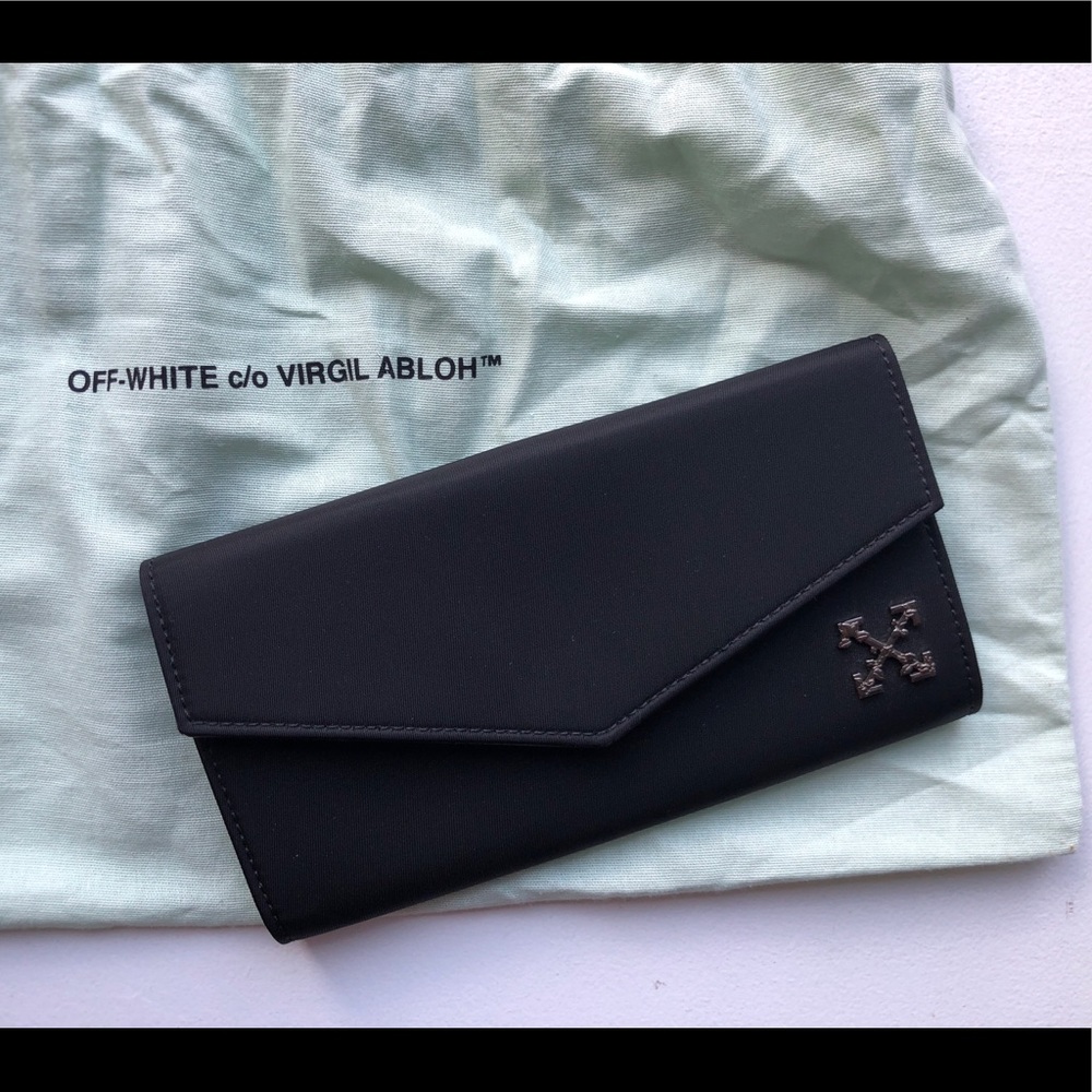 Brand New Off White SS19 Long Logo Wallet (Nylon)